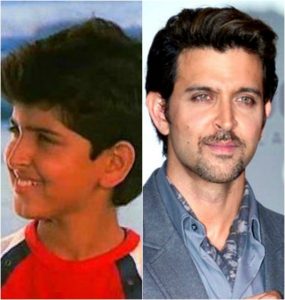 Hrithik Roshan then and now