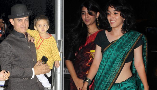 Aamir Khan young daughter and small child kids